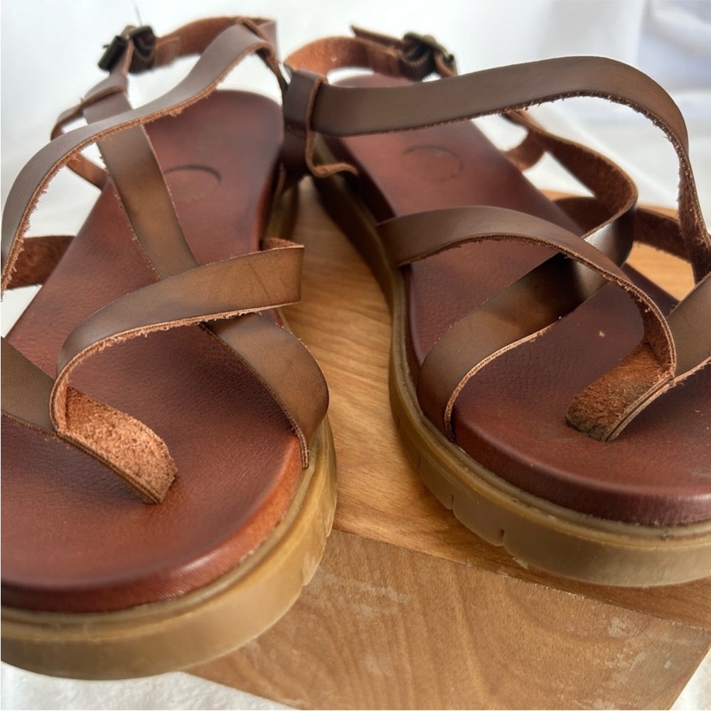 MIA Brown Strappy Sandals